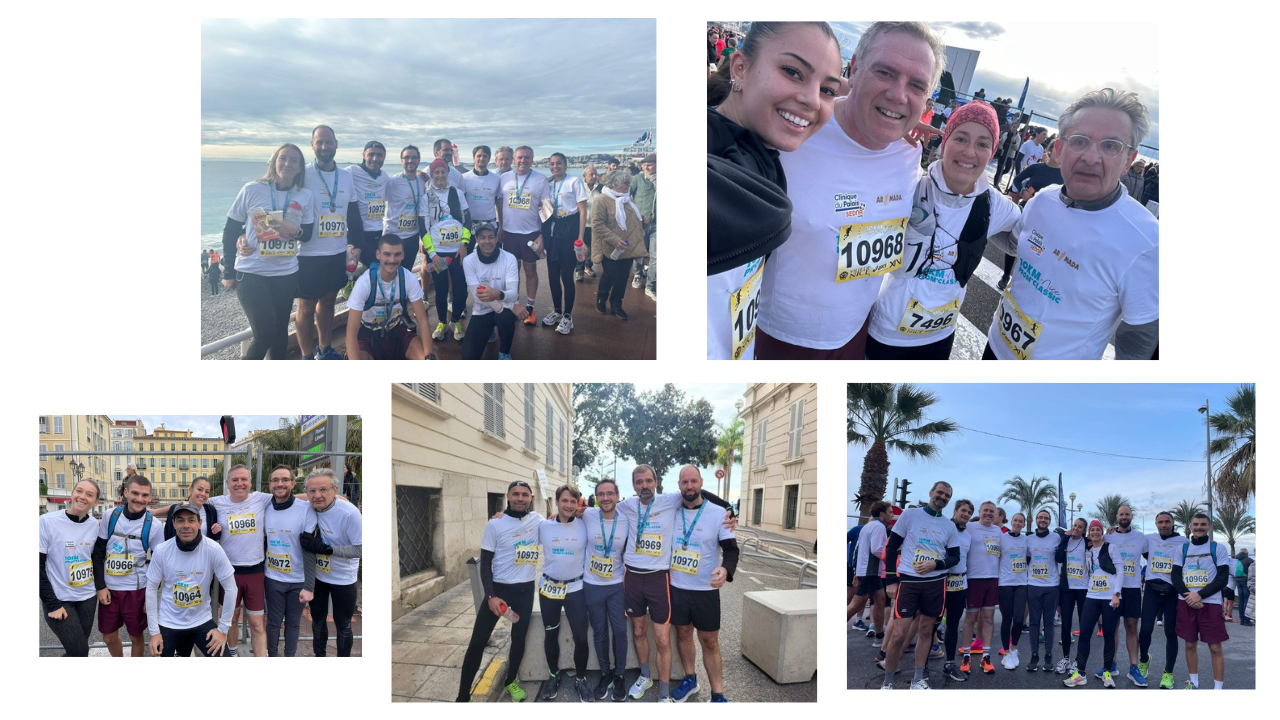Le personnel de la Clinique du Palais en Pleine Forme à la Prom Classic Nice 2024 !